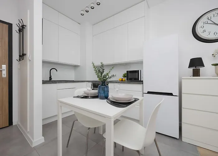 Apartment Bright Grey In With Balcony By Renters Warsaw