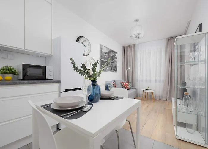 Bright Grey In With Balcony By Renters Apartment Warsaw